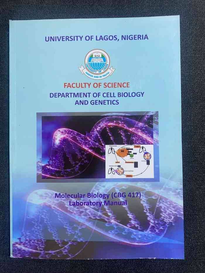 Cover of Molecular Biology Laboratory Manual