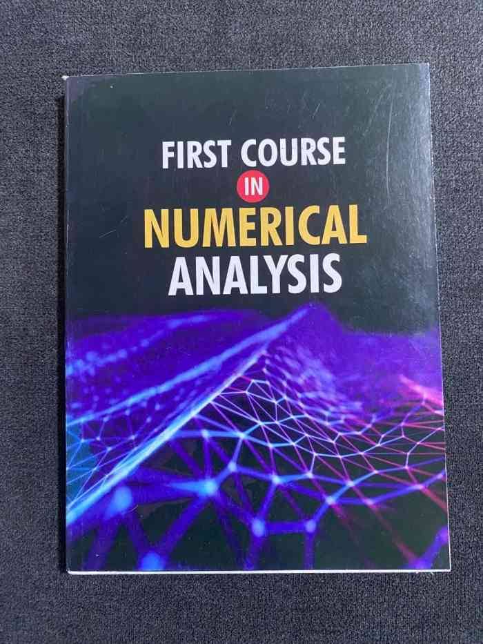 Cover of First course in Numerical Analysis