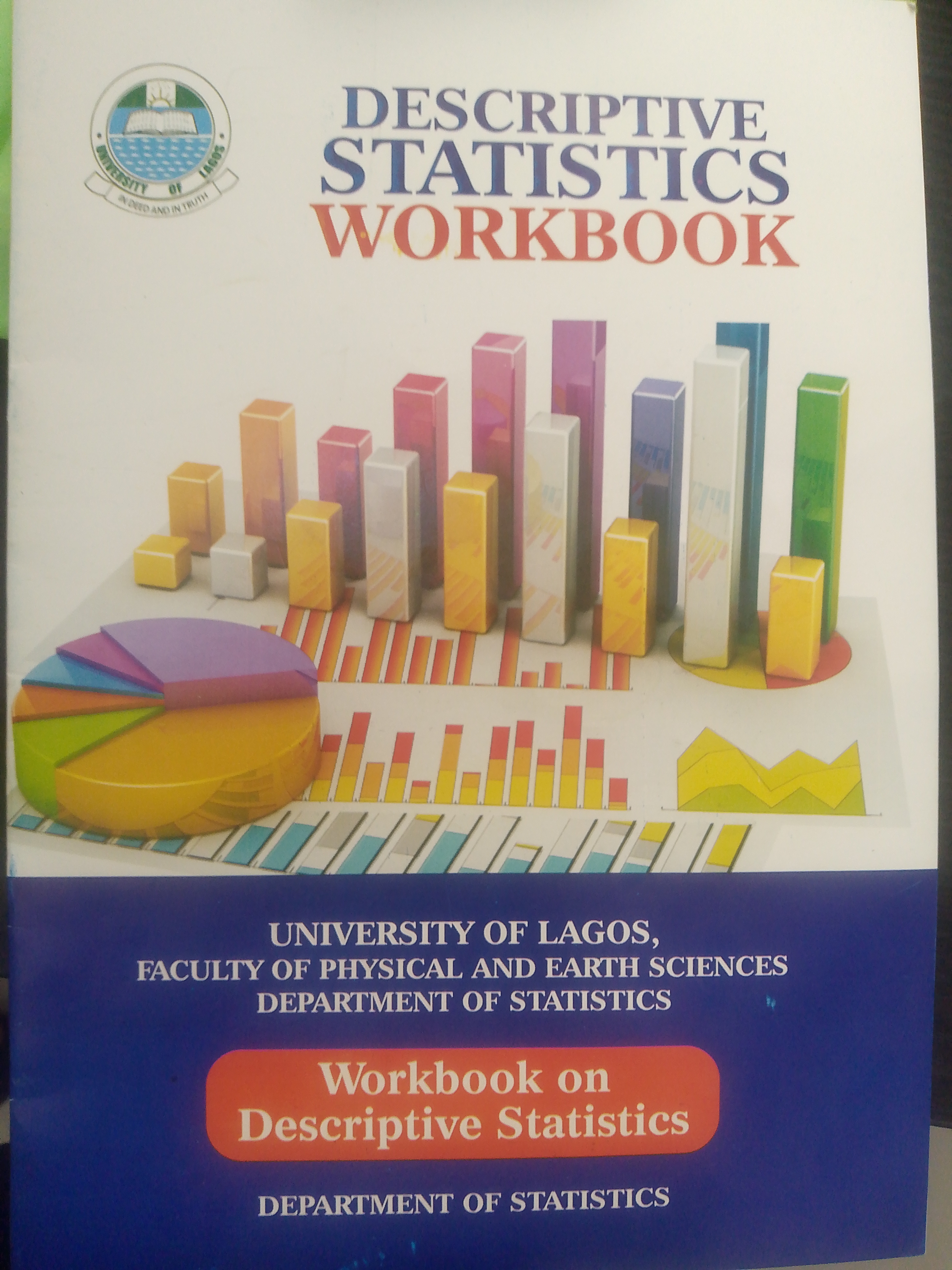 Cover of Descriptive statistics workbook